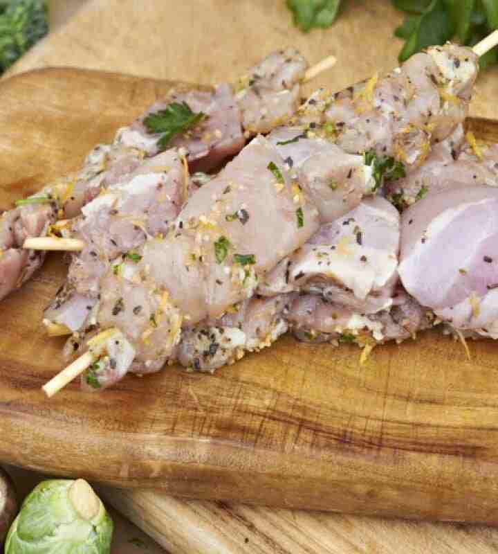 Chicken Skewers Pepper Lemon Marinade (each)